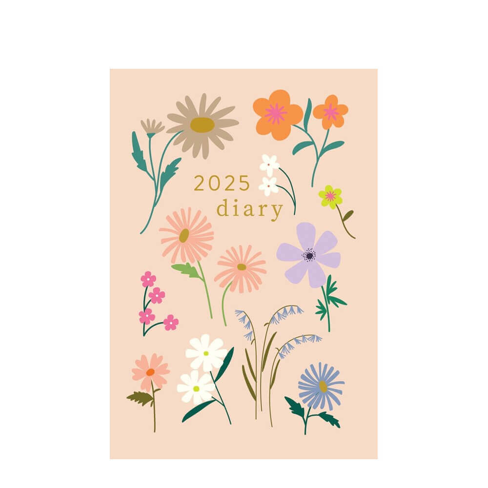 Caroline Gardner Botanical Blooms A5 Diary Week to View 2025